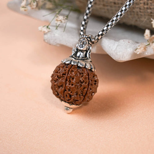 6 Mukhi Rudraksha Pendant – Original Certified Rudraksha