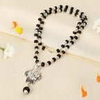 Divine Trishul Damru Karungali Mala with Premium Plating