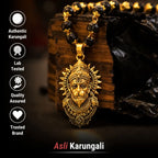 Shree Bajrangbali Karungali Necklace with Premium Gold Plating