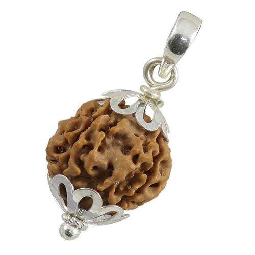 4 Mukhi Rudraksha Pendant – Original Certified Rudraksha