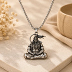 Divine Hanuman Silver Locket with Premium Stainless Chain Gift