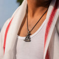 Divine Hanuman Silver Locket with Premium Stainless Chain Gift
