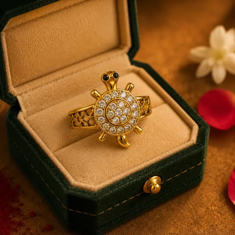 Premium Meru Ring with Adjustable Gold Finish