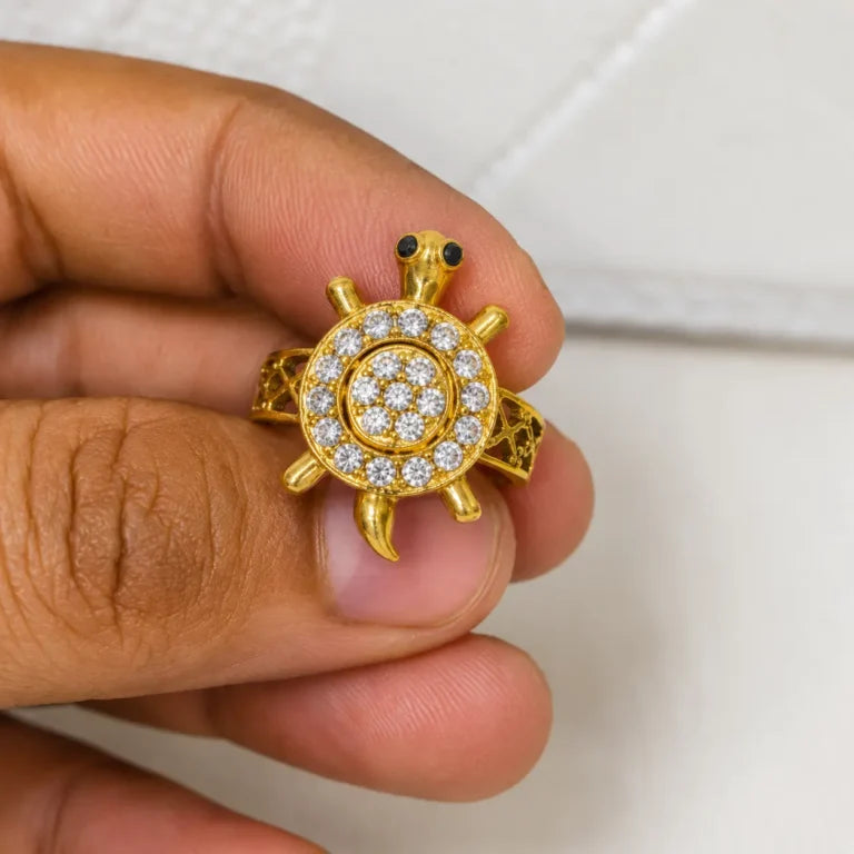 Premium Meru Ring with Adjustable Gold Finish