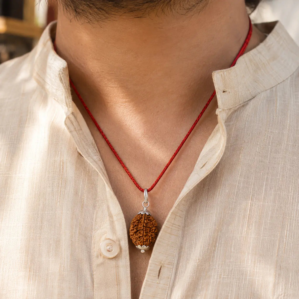 2 Mukhi Rudraksha Pendant – Original Certified Rudraksha