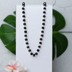 Silver Plated Eternal Karungali Mala - Natural Ebony Wood