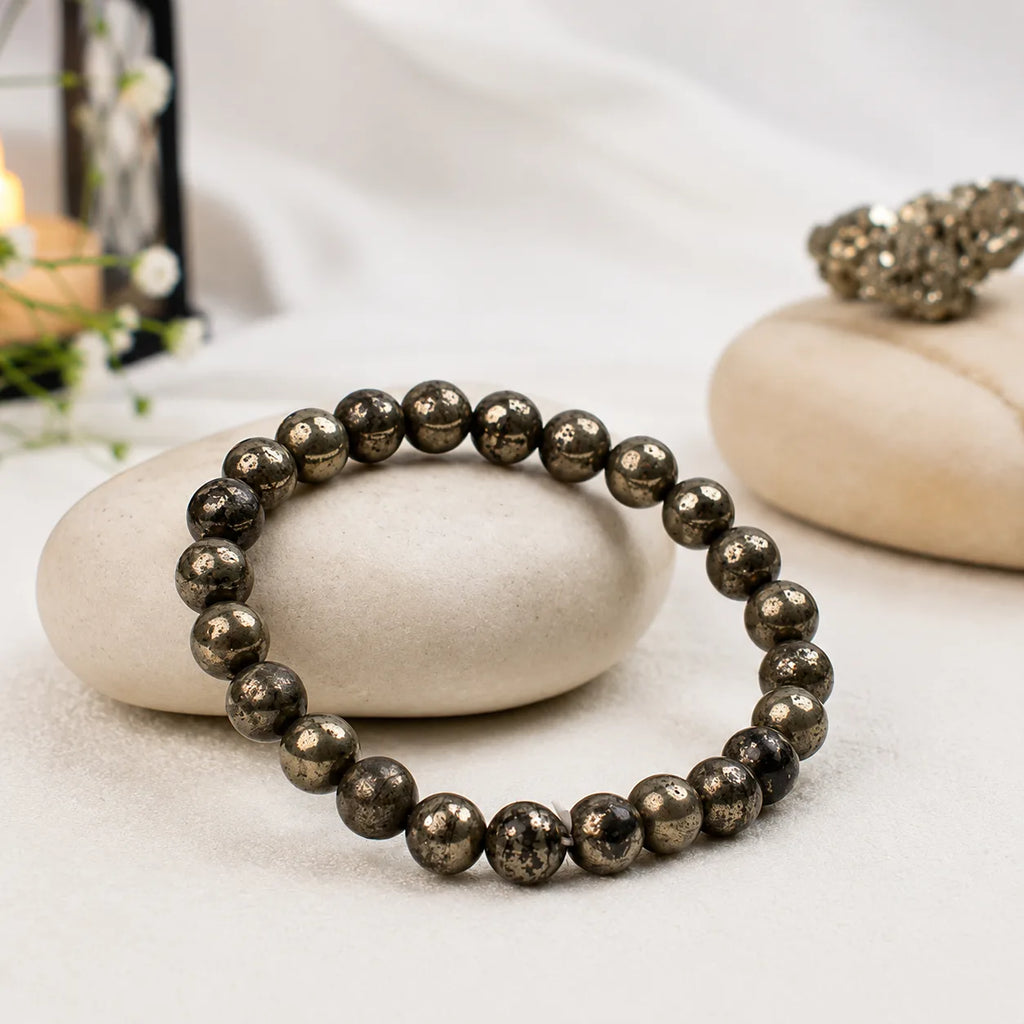 Premium Pyrite Bracelet – Wealth & Prosperity Crystal