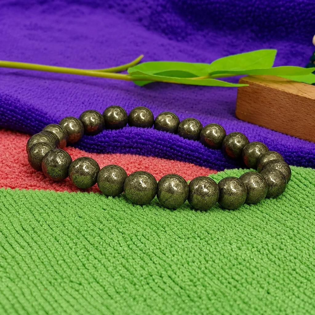 Premium Pyrite Bracelet – Wealth & Prosperity Crystal