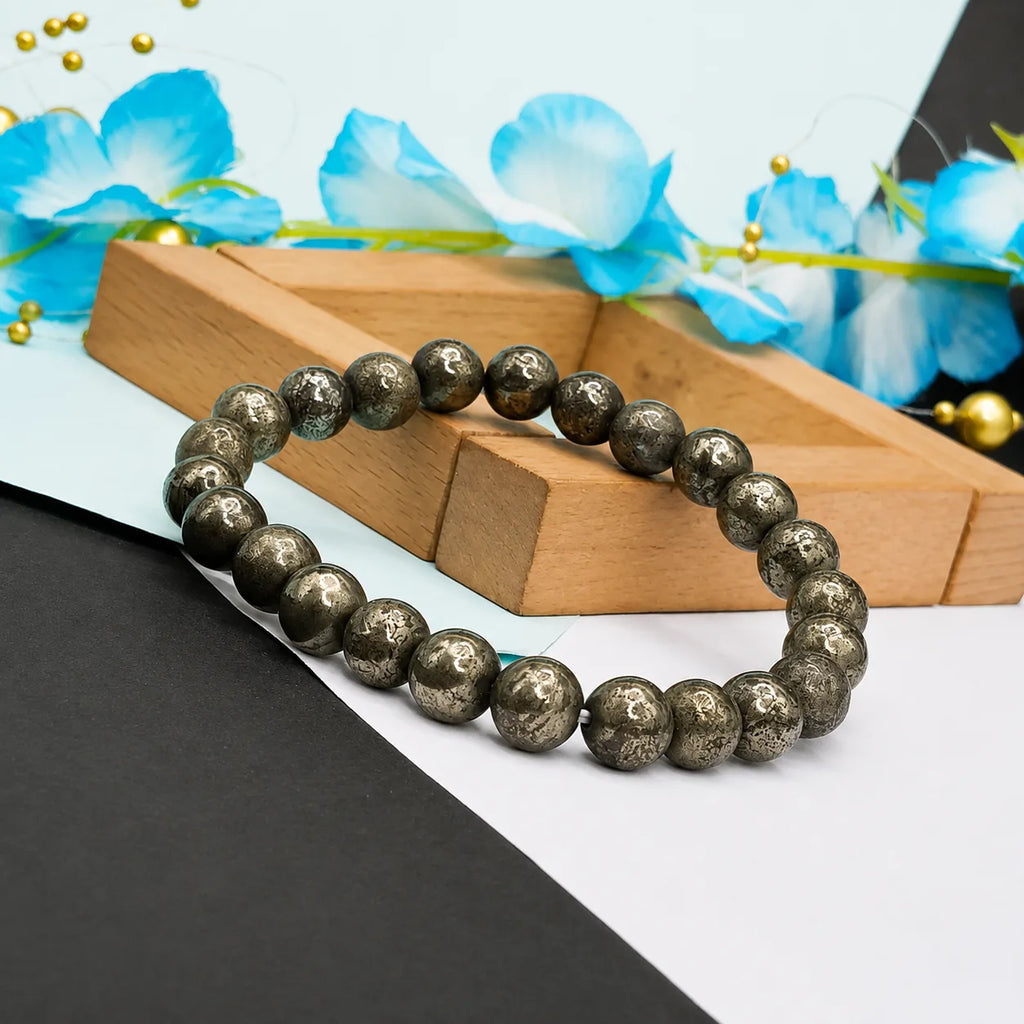 Premium Pyrite Bracelet – Wealth & Prosperity Crystal