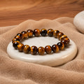 Natural Tiger Eye Stone Bracelet – Protection & Positive Energy