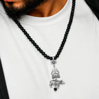 Karungali Mala with Shiv Trishul & Nandi Pendant
