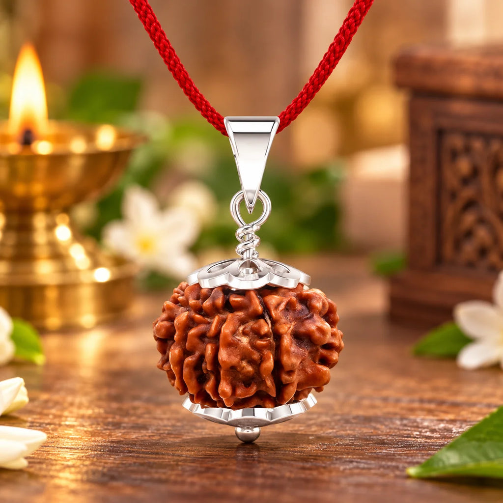 6 Mukhi Rudraksha Pendant – Original Certified Rudraksha
