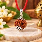 4 Mukhi Rudraksha Pendant – Original Certified Rudraksha