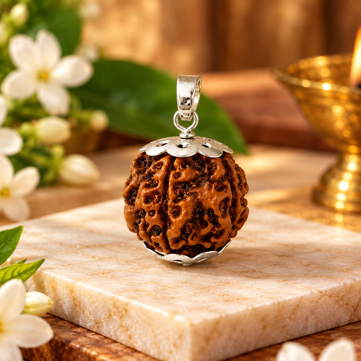 5 Mukhi Rudraksha Pendant – Original Certified Rudraksha