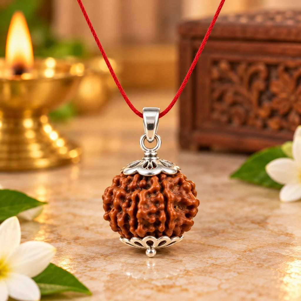 6 Mukhi Rudraksha Pendant – Original Certified Rudraksha