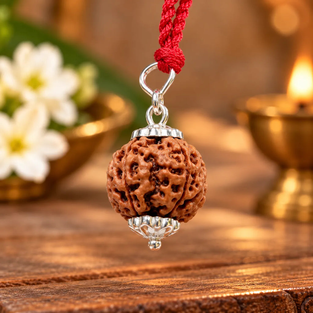4 Mukhi Rudraksha Pendant – Original Certified Rudraksha