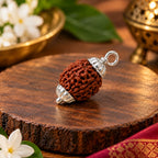 3 Mukhi Rudraksha Pendant – Original Certified Rudraksha