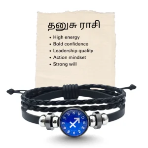 sagittarius-zodiac-leather-bracelet-with-silver-arrow-positive-spirit