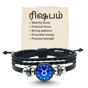 taurus-zodiac-leather-bracelet-with-silver-accent-divine-touch